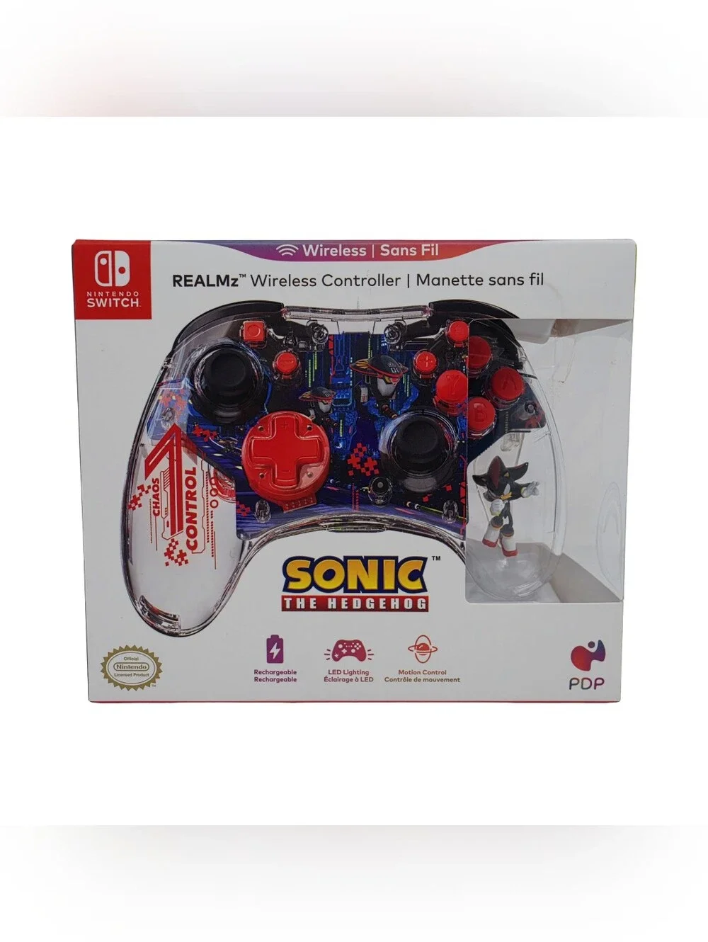 Nintendo Switch Wireless Controller Sonic The Hedgehog - Shadow × PDP